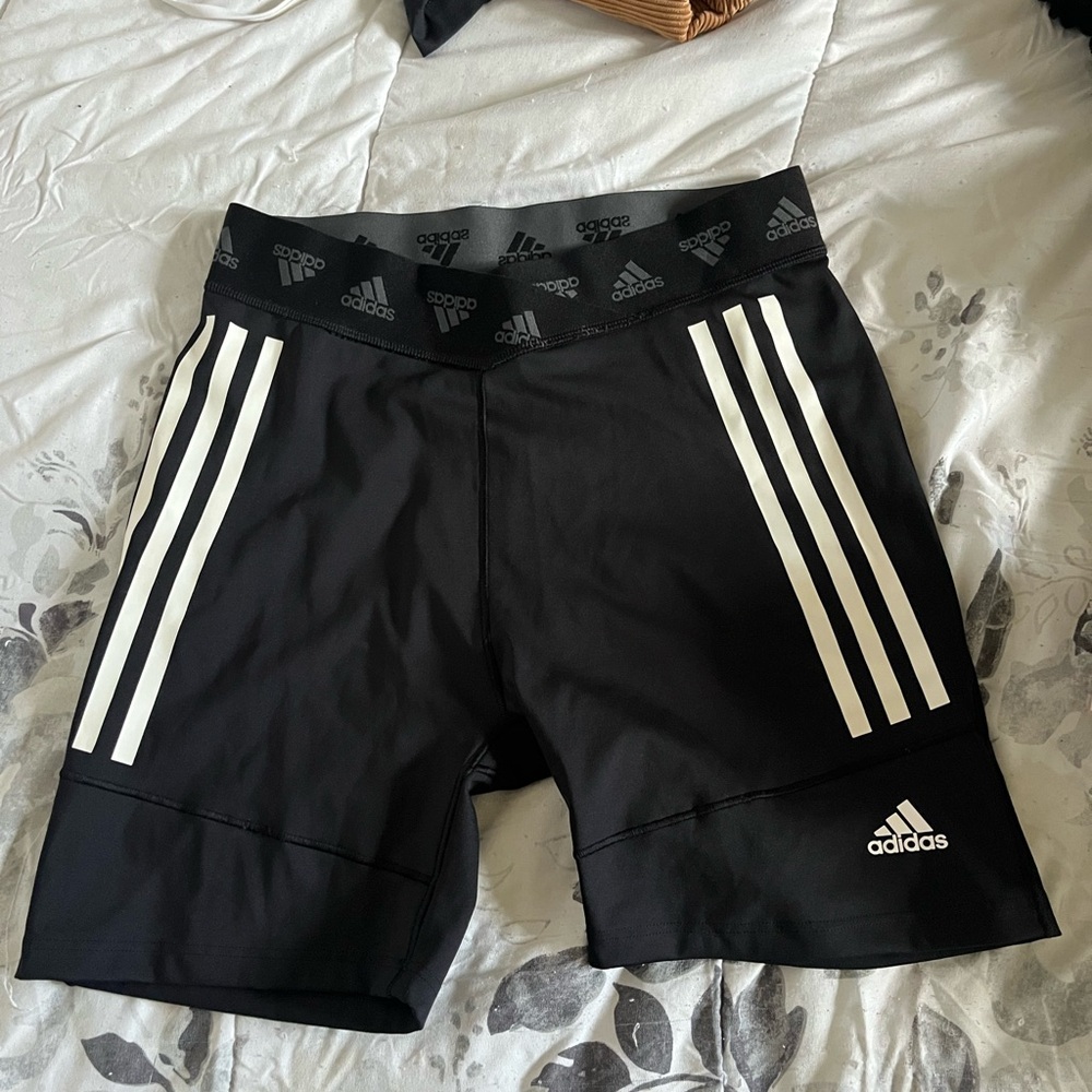 Adidas Black and White Athletic Shorts